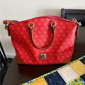 Dooney & Bourke Gretta Red Signature Satchel